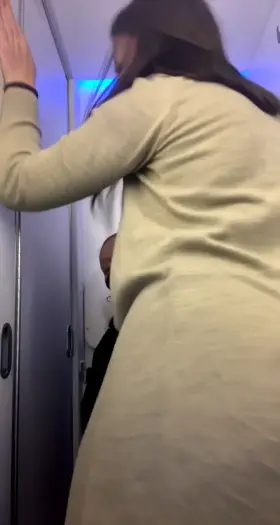 This was recorded on the airplane in the bathroom 😏