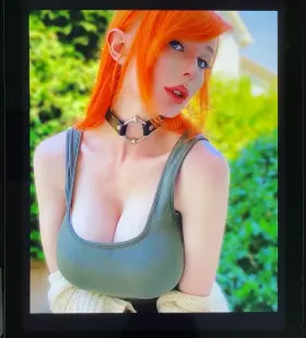 Covering Jenna’s huge tits in cum💦