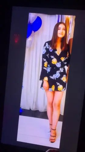 Cum shots on her sexy legs