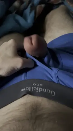 Slipped my cock out for you. Would you like to take advantage of it?