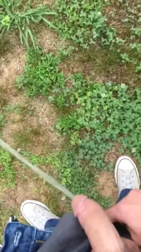 Just a regular day outside. Pissing outside in my jeans.