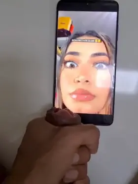 Couldn't resist cumming all over her IG story. How did I do for my first tribute?