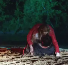 Christina Hendricks in Hap and Leonard [S1E1-2016]: Boobzilla