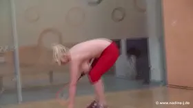 Casey's Flopping Saggy Tits Playing Tennis