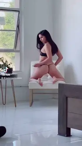 Playing with my thong 😘