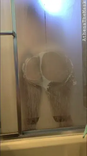Would you let me tease you from behind this shower?