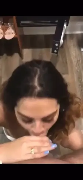 Amateur Latina loves sucking big dick!