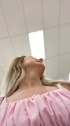 Tits out at Target [f]