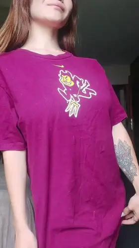 Check out what I got underneath this t-shirt🤭