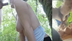When you find a horny forest nymph on a hike...
