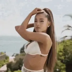 Imagine grabbing that ponytail and janking it around, using it as a joystick as Ariana is blowing your dick
