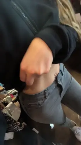 Look what I did right next to another customer!!