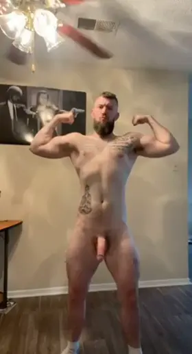 Who is going to worship daddy’s muscles this morning?