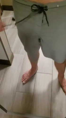 Letting it out after a swim