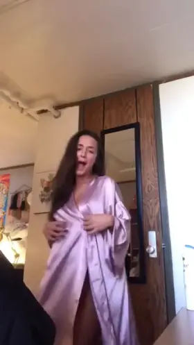 sexy brunette dancing
