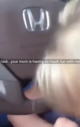 your bully posted this to his snap story while picked your mom from her work place