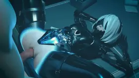 Robot girl 2B getting fucked (Gifdoozer)