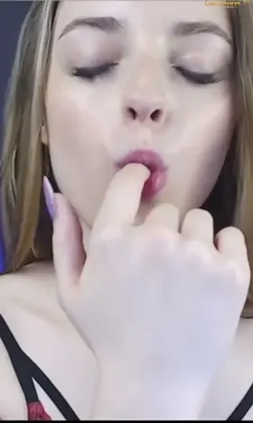 Girl sucking finger