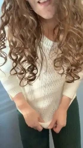 you can never go wrong with thigh highs and a big sweater