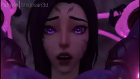 Kai'sa x tentacles (Shido3D) [League of Legends]