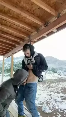 When your buddy says he's cold so you help him out