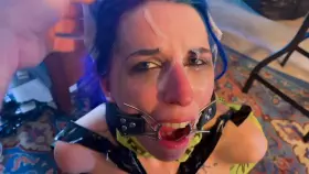 She could use a break after that. Glue her panties to her face so she can get some shut-eye before her next abuse session