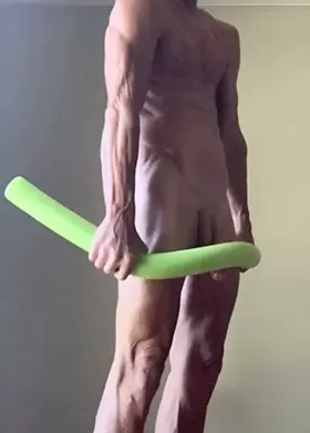 Going to the neighborhood pool for a dip and bringing an extra noodle for you