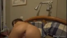 Busty teen fucks a big dick with her perfect body and swallows