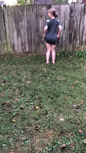 Dress Lift Booty Flash Outside