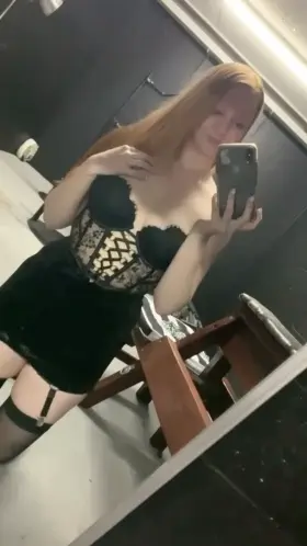 The lingerie can come off but the thigh highs stay on!