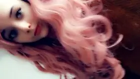 Peek my pink hair, Peek my pink holes.