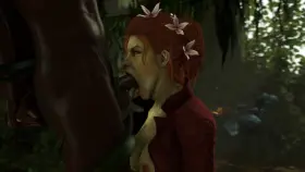 Poison Ivy deepthroat blowjob (Quick-E, Evilaudio) [Batman, DC]