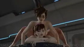 Futa Tracer dominate Dva (more angles )(Rikolo)[overwatch]