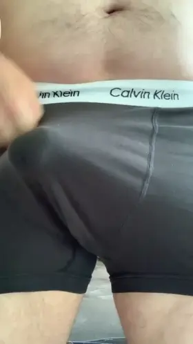 Freeing my uncut cock