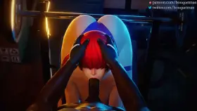 Shermie face-fuck (bouquetman) [The King of Fighters]