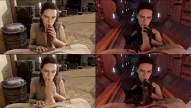 Rey sucking cock [Credits: pewposterous]