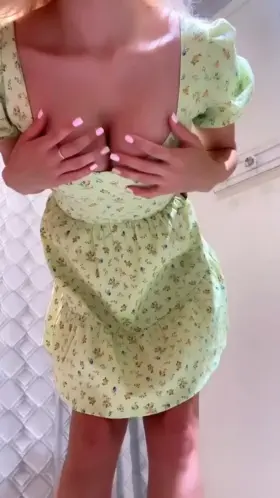 got just too horny while trying some cute dresses in the shopping mall..