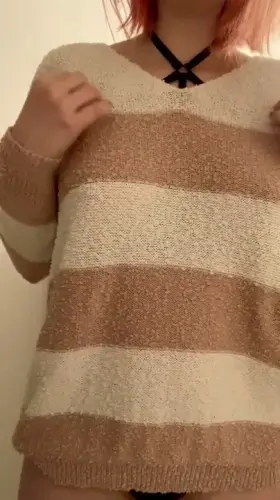 I miss being able to hide secrets under chunky sweaters