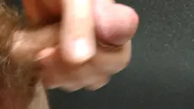 Shooting a thick load in the bathroom