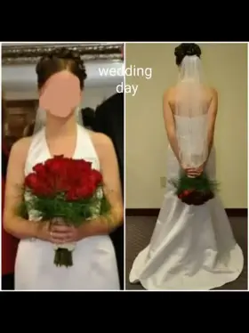 13 years ago, a sweet and innocent bride… no longer the case it seems. Hubby’s dick couldn’t satisfy me any longer… now he holds the camera.