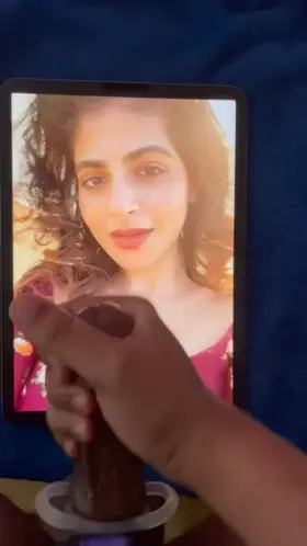Sprayed on this Indian actress. Iswarya Menon cumtribute 💦💦💦