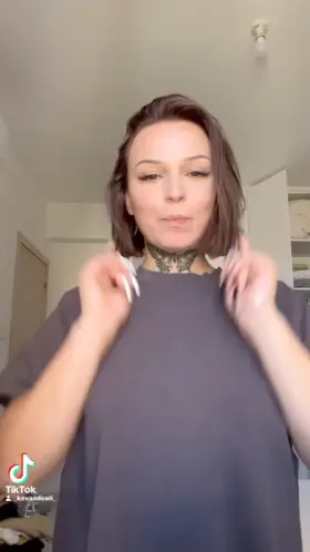 Tattooed Babe Surprised