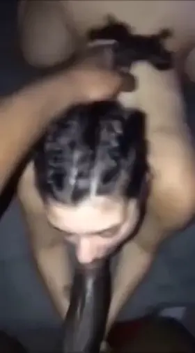 Goddess sucks XXXL cock