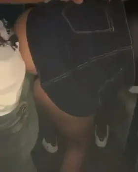 She pulls up her skirt and gives him a great dance at the club