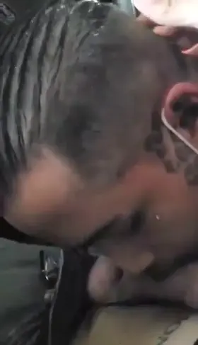 Playing with a co workers cock on lunch while my gf is inside waiting 🥵🥵🥵