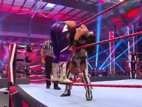 Bayley with her big booty hanging perfectly on the ropes