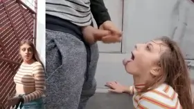 She jerked him off to get into black friday line - guy was probably practicing no-nut-November and his shot was huuuge