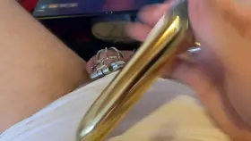 Penis cage, vibrator and sissy hypno go well together.