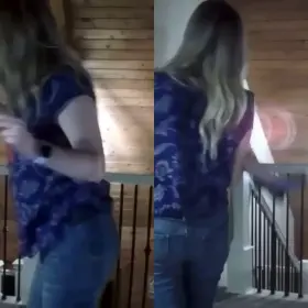 My hot milf sister dancing. She’s a 26yo mom and she’s 5’2. What do you all think of her body and what would you do to her?
