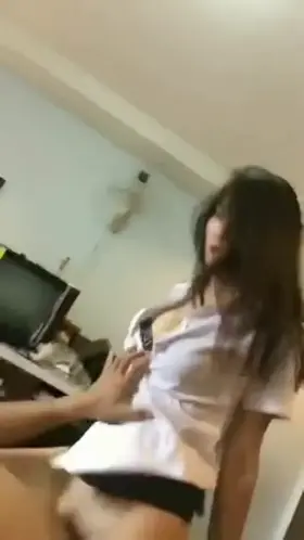 Someone please tell me the source! (School girl skirtriding)